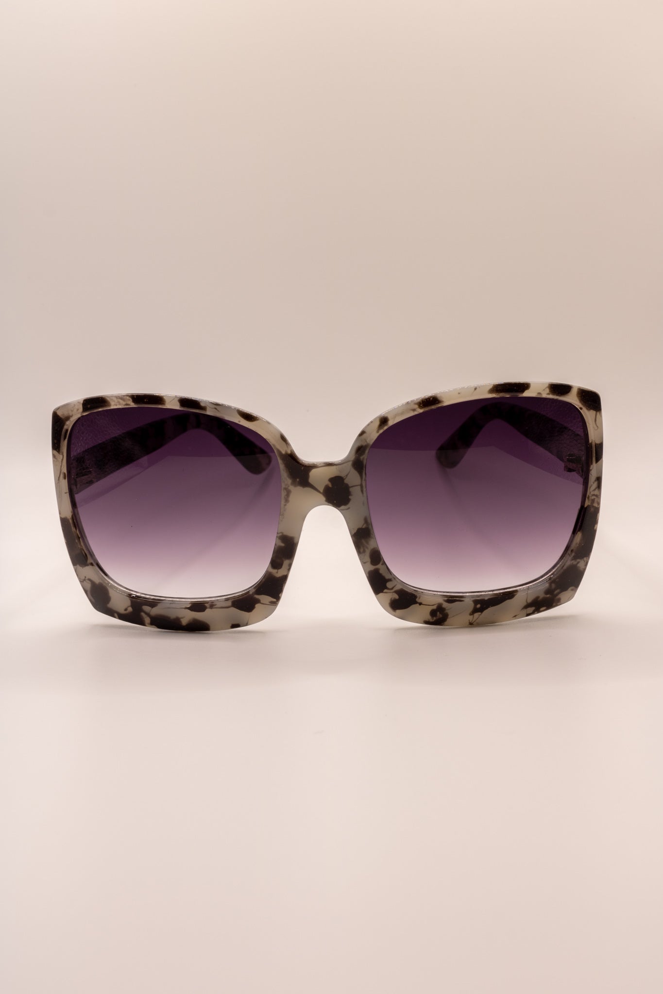 "Bianca" Grey Tortoise Oversized Sunglasses